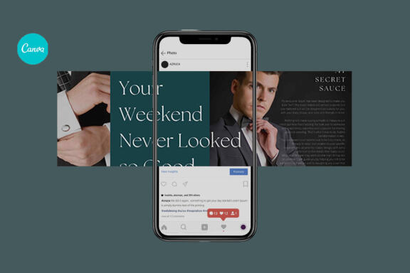 Caruso Puzzle Instagram | CANVA Template 