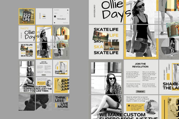 Skate Puzzle Instagram | CANVA Template 