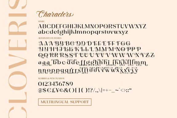 Cloveris - Stylish Sans Serif Font