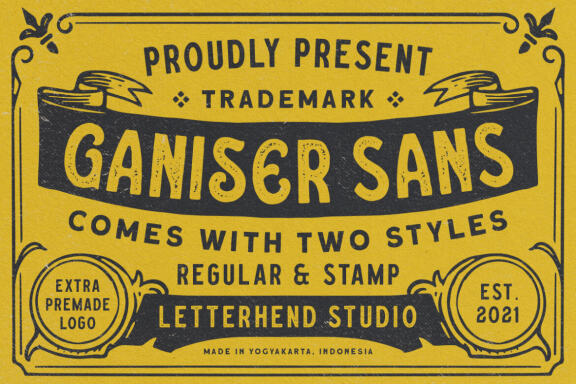 Ganiser Sans - Extra Premade Logo
