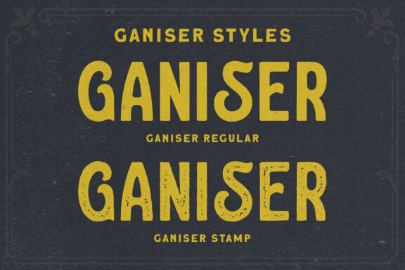 Ganiser Sans - Extra Premade Logo