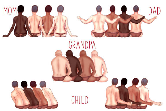 Big Christmas Family clipart Creator