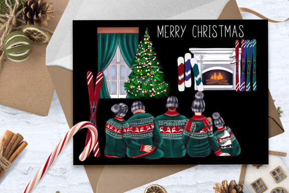 Big Christmas Family clipart Creator