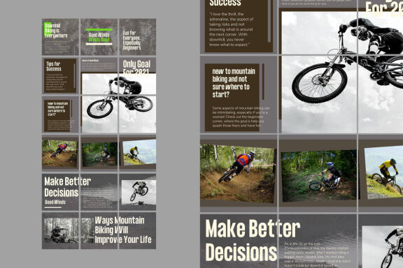 Downhill Puzzle Instagram | CANVA Template 