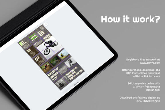 Downhill Puzzle Instagram | CANVA Template 
