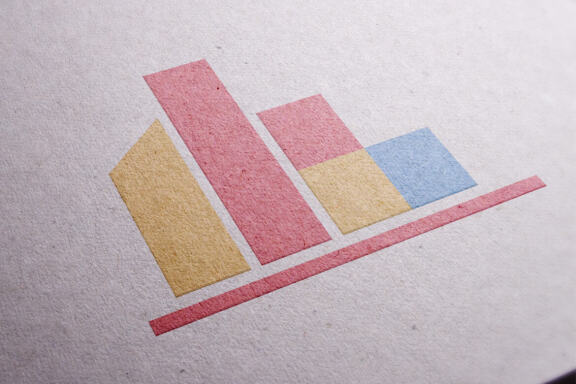 accounting finance chart logo design vector