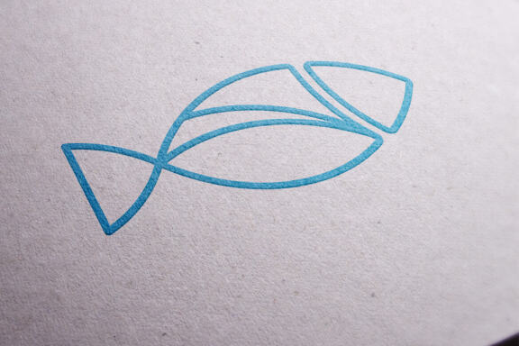 Fish logo design vector template