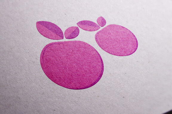 Chery fruit icon logo design vector