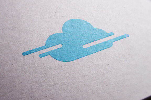 Cloud logo design vector template simple
