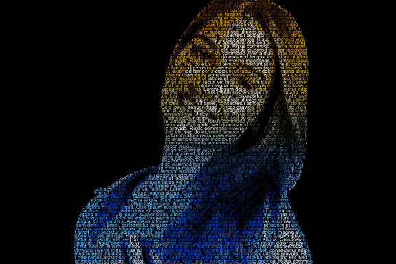 Text Portrait Poster Photoshop Action