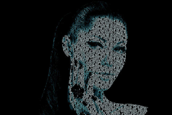 Text Portrait Poster Photoshop Action