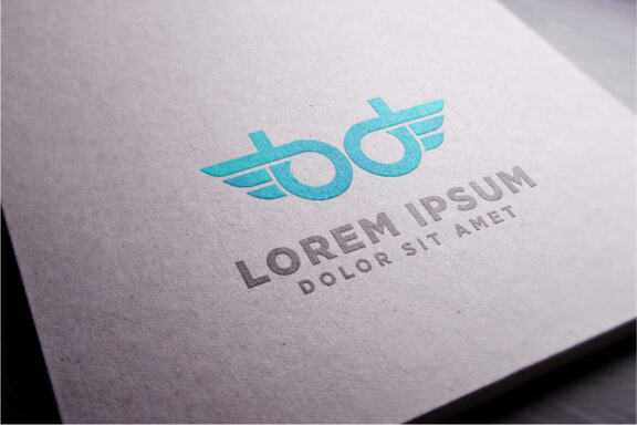 letter B , BB wings creative idea logo template vector illustration