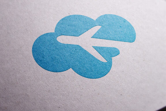 Cloud travelling logo design template vector