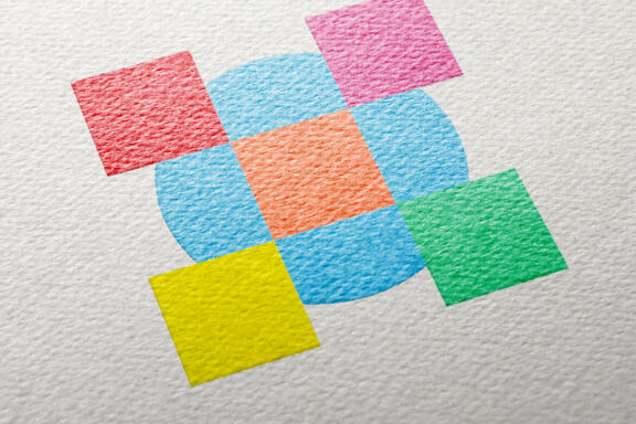 Abstract full color  logo design vector