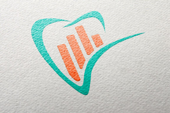 Dental statistic icon design logo vector