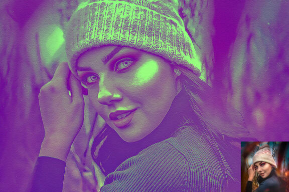 Acid Color Effect Photoshop Action