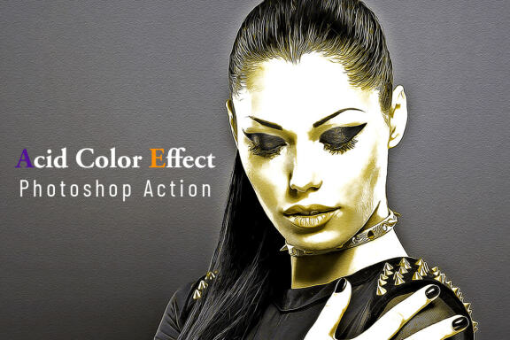 Acid Color Effect Photoshop Action