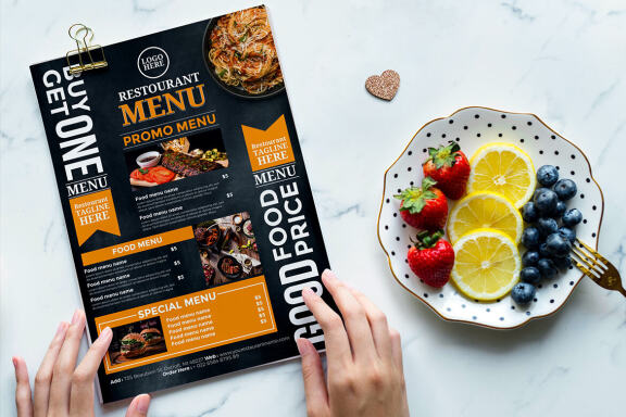 Restaurant menu