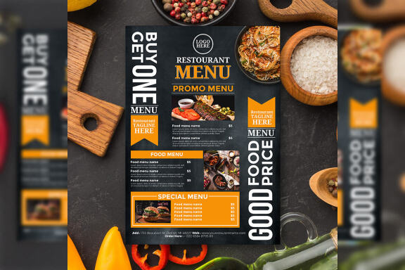 Restaurant menu