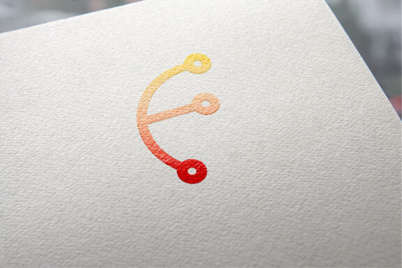 Letter F technology icon design logo vector