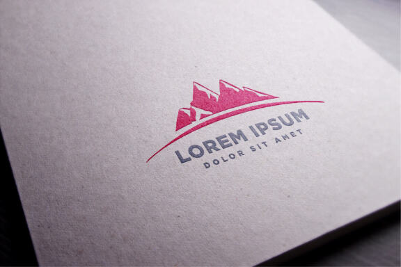Mountain logo design vector