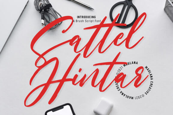 Sattel Hintar Brush Script Font