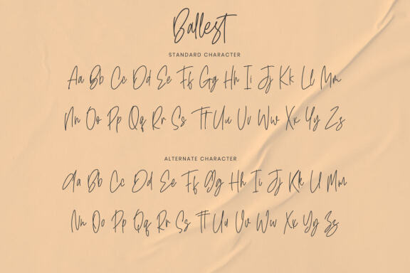 Ballest - Monoline Signature Font