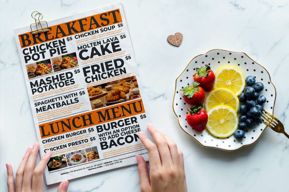 Restaurant menu