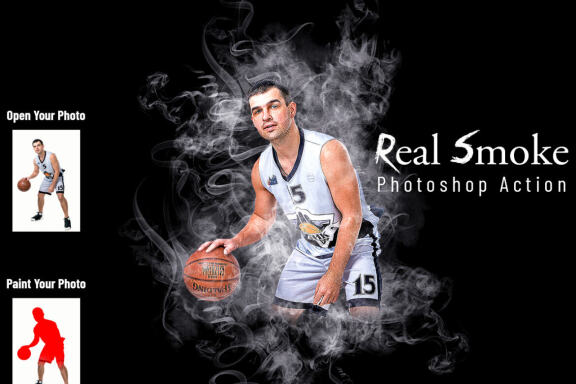 Real Smoke Photoshop Action