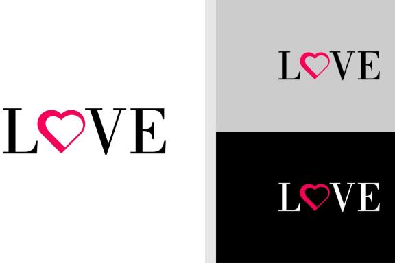 LOVE LOGO WORDMARK ELEGANT SIMPLE EDITABLE