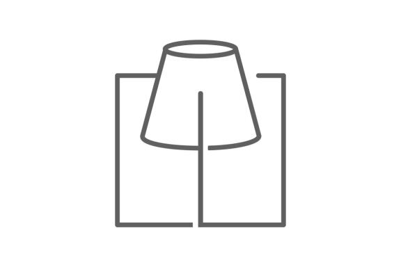 Home lamp interior icon design logo template vector