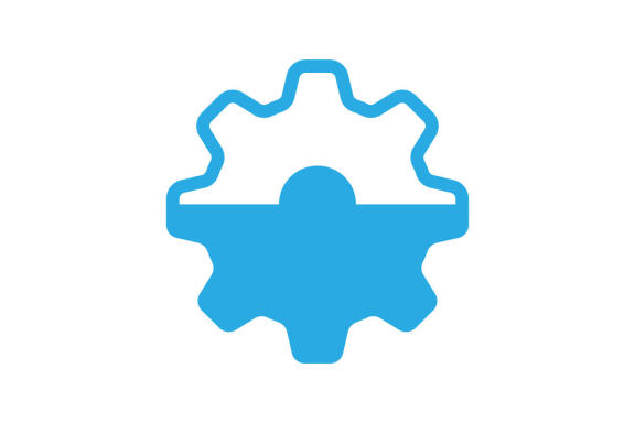 Gear logo creative design vector template