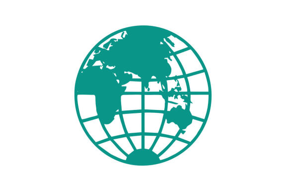 Globe earth icon design template vector