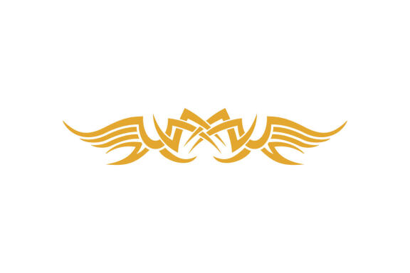Wing tribal logo vector template design