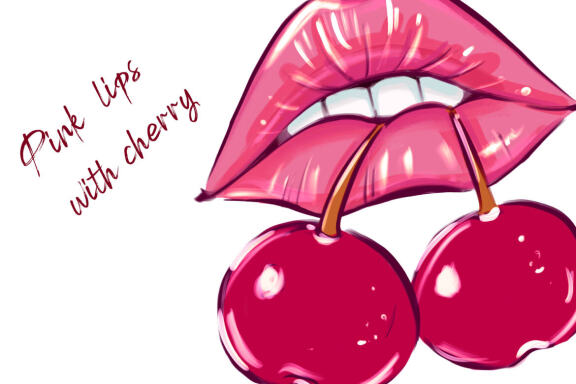 Dazzling lips clipart