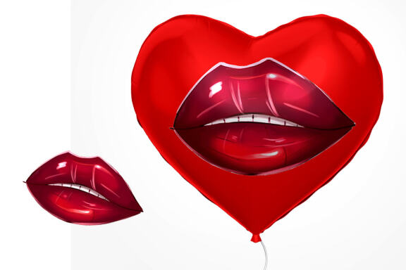 Dazzling lips clipart