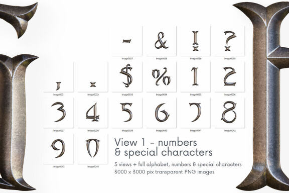 Ancient Metal - 3D Lettering