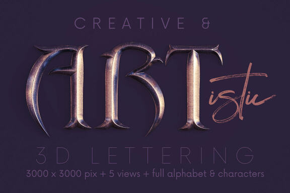 Ancient Metal - 3D Lettering