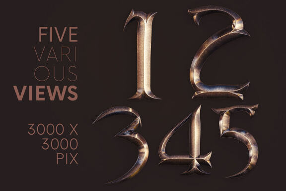 Ancient Metal - 3D Lettering