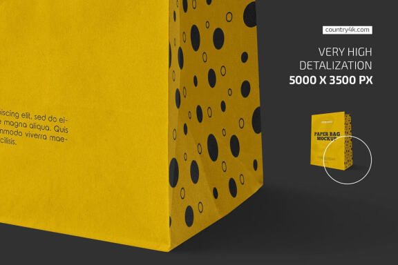 Kraft Paper Bag Mockup Set