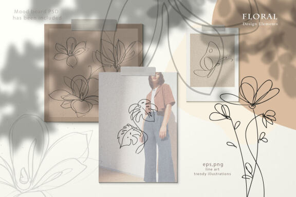 Line art collection