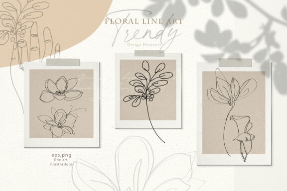 Line art collection