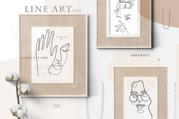 Line art collection
