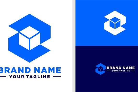 LETTER Z LOGO MONOGRAM HEXAGONAL DIGITAL EDITABLE
