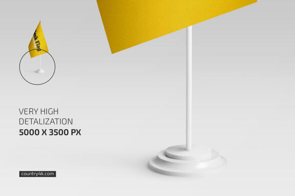 Desk Flag Mockup Set