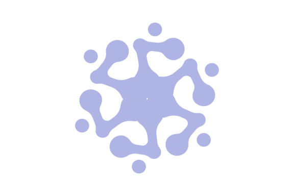 Molecule laboratory science logo template vector