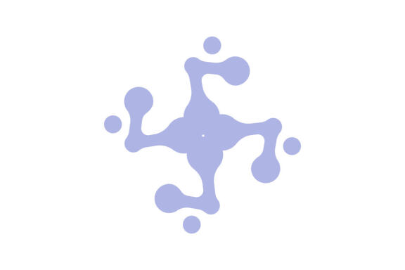 Molecule laboratory science logo template vector