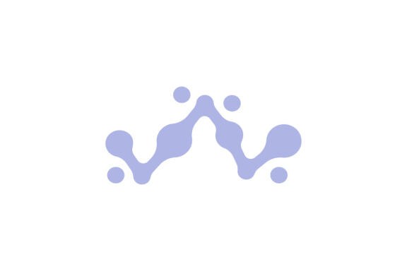 Molecule laboratory science logo template vector