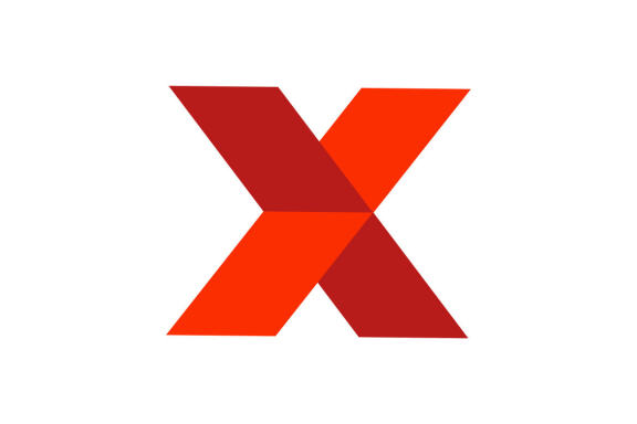 initial X arrow concept icon template design logo vector