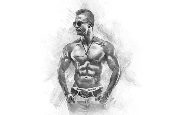 Advanced Drawing Photoshop Action